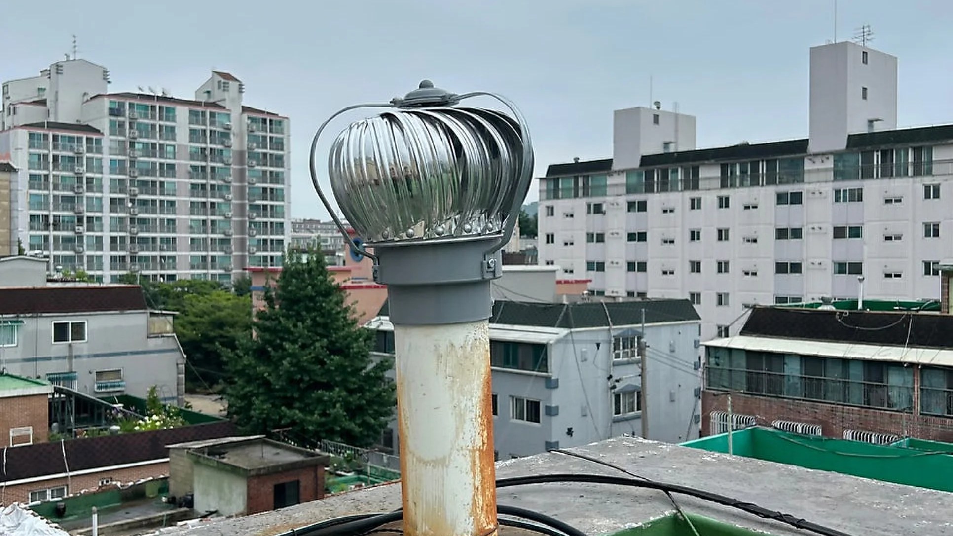 환풍기설치 작업 사진